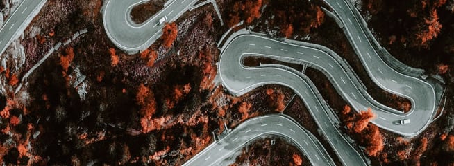 Winding Road from Above